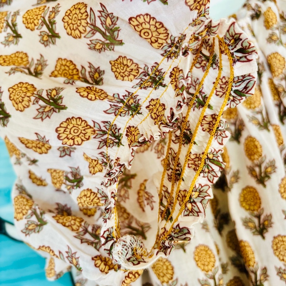 EDDY Sydney Puff Sleeve Mini
Nightgown
Ochre/Dahlia Floral print - Picture 9 of 12